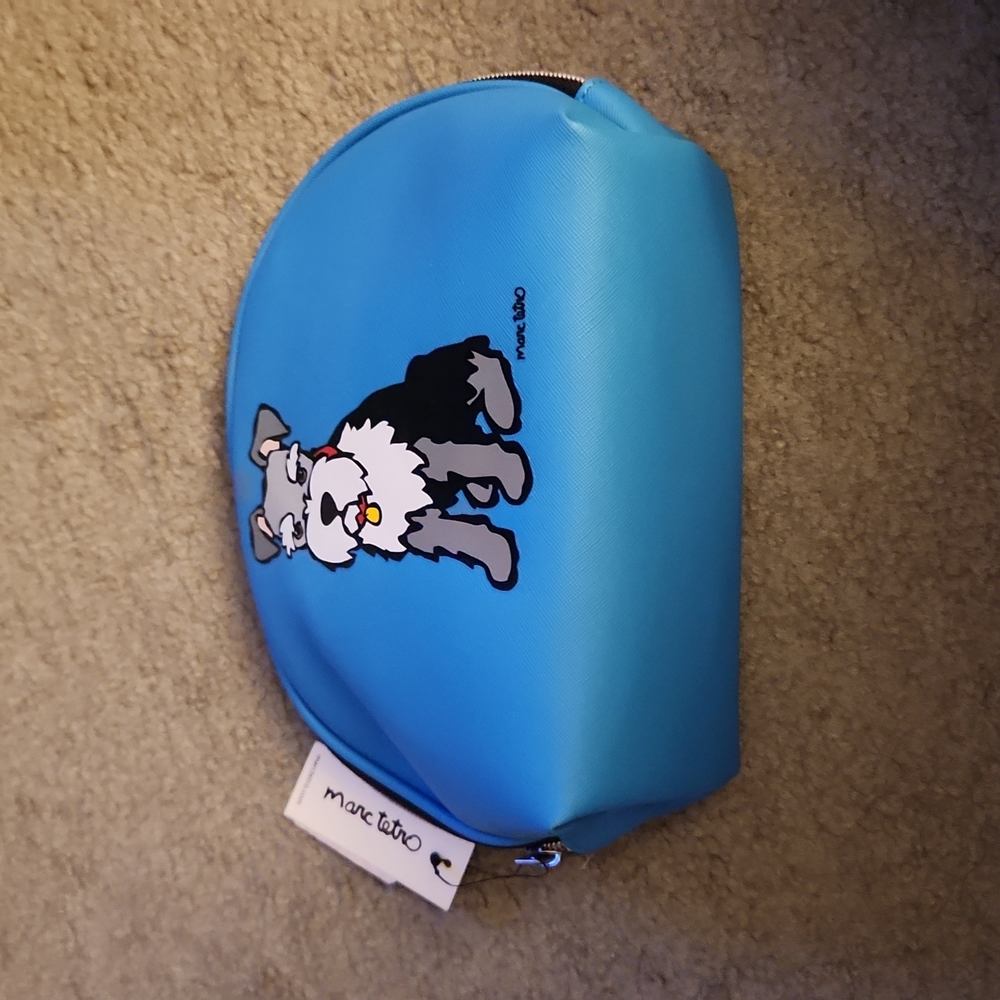 Marc Tetro Blue Schnauzer Pouch Bag